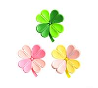 Clover - Juego de 3 clips magnéticos de sellado para nevera, resistentes imanes para bolsas de alimentos, selladores herméticos para bolsas de patatas fritas, almacenamiento de cocina, color verde