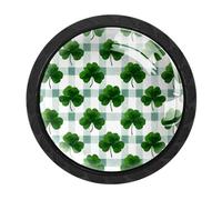 Clover - Juego de 4 pomos redondos de 35 mm para puerta de armario, cajones y armarios