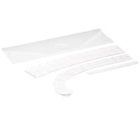 clover Juego de reglas curvas, otros, color blanco