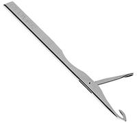 clover Kantan Couture Bead Embroidery Tool Needle Refill-Single Ply Herramienta de Bordado Recambio de Aguja, Microfibra, Plateado, 1