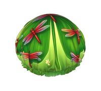 Clover Leaves - Gorro de ducha impermeable reutilizable para mujer, cubierta elástica para el cabello, para baño, spa, viajes y uso diario