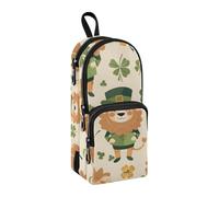 Clover Lion - Estuche para lápices de gran capacidad con compartimento para estudiantes, bolsa para estudiantes, organizador de papelería, estuche para lápices, estuche para marcador para escuela,
