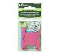 Clover Plastic Knitting Bobbins-6/Pkg 1-1/2"X2-1/2