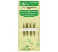 clover Quilting Needles 15/Pkg-No. 9 Agujas de Acolchado No. 9 Unidades, Acero aleado, Plateado, No.9