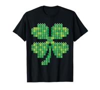 Clover Shamrock Brick Builder Feliz Día de San Patricio Camiseta