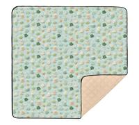 Clover Treats - Alfombra de juego antideslizante grande para el suelo, impermeable, para actividades y entretenimiento, para bebés y bebés, 50 x 50 pulgadas