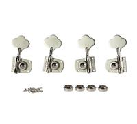 Cloverleaf - 2 clavijas de afinación de bajo derecha/2 izquierdas 2R2L para bajos de la serie American Standard/Highway One Series, níquel
