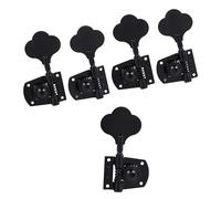 Cloverleaf 4L1R - Clavijas de afinación de bajo de 5 cuerdas para zurdos y bajos de 5 cuerdas, para bajo de precisión American Standard/Highway One Series JB Jazz Bass/PB Precision Bass Black 4L1R