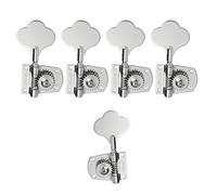 Cloverleaf 4R1L - Clavijas de afinación de bajo de 5 cuerdas para bajo de 5 cuerdas para American Standard/Highway One Series JB Jazz Bass/PB Precision Bass Chrome