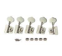 Cloverleaf - Clavijas de afinación de graves de 5 cuerdas y 5 cuerdas, teclas de afinación de graves para JB Jazz Bass/PB Precision Bass Nickel 4R1L