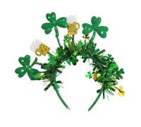 Cloverleaf Hairband Green - Irish Headband | Irish Carnival Costume Accessories With Bowler Hat For Women Girls