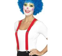 Smiffys Tirantes de payaso de color rojo