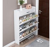 Muebles Zapateros, Mueble Pasillo Estrecho, Zapatero con Cajon, Zapatero de Madera, para Entrada, Dormitorio, Sala de Estar, Apartamento