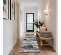 CLOYAO Alfombra de Pasillo Larga Alfombra Cocina Lavable Antideslizante Alfombra Salon Absorbente Estrecha Entrada Alfombra para Pasillo, Dormitorio, Cocina, Lavandería 40 x 60 cm