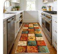 CLOYAO Alfombra Pasillo Larga Geométrico Alfombras de Cocina Lavable Antideslizantes Tapetes para Sala Habitacion Dormitorio Comedor 40 x 120 cm