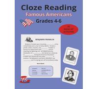 Cloze Reading: Famous Americans Grades 4-6