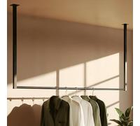 CLP Barra de Colgar Fenton para Montaje en Techo, Metal, para Pasillos, Armarios y Dormitorios, 120x80 cm