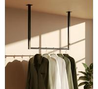 CLP Barra de Colgar Fenton para Montaje en Techo, Metal, para Pasillos, Armarios y Dormitorios, 60x60 cm