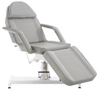 CLP Camilla de Estética Hidráulica V2 Tapizada en Cuero Sintético I Camilla sillón de Masaje I Silla Dentista Regulable I Silla Tumbona con Repo, Color:Gris