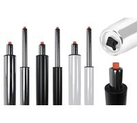 CLP Elevador A Gas para Sillas De Oficina I Repuesto Muelle De Gas para Sillas De Altura Ajustable I Pistón A Gas, Color:Cromado, Tamaño: