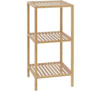 CLP Estantería de baño de bambú Zinnien, Estante de Madera para baño Estrecho, Estante de Cocina, Capacidad de Carga de 10 kg por Estante, Tamaño:S
