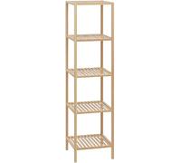 CLP Estantería de baño de bambú Zinnien, Estante de Madera para baño Estrecho, Estante de Cocina, Capacidad de Carga de 10 kg por Estante, Tamaño:L