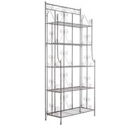 CLP Estantería Decorativa de Hierro Ciara I Estantería con 5 Estantes en Estilo Rústico I Estantería de Pie Plegable I Color:, Color:Bronce