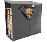 CLP Lona Impermeable Ruston Para Cobertizo De leña I Lona Protectora De Poliéster Con Cremallera I Cubierta Para Leñero, Tamaño:S