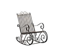 CLP Mecedora Smilla Estilo casa de Campo I Mecedora de jardín de Hierro, Color:Bronce