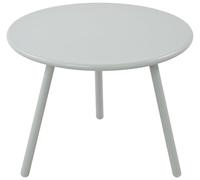 CLP Mesa de salón Minot pequeña I Mesa Auxiliar Redonda de Metal I Mesilla de Centro de 3 Patas Moderna & versátil, Color:Turquesa