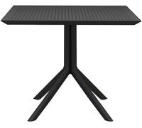 Mesa sky plástico negro 80x80x74 cm
