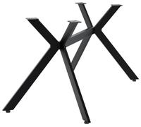 CLP Patas de Mesa Cascada Negras, Estructura en X para Comedor, Cocina y Escritorio, Ideal para DIY, soporta hasta 120 kg Color:Negro;Tamaño:S