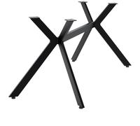 CLP Patas de Mesa Cascada Negras, Estructura en X para Comedor, Cocina y Escritorio, Ideal para DIY, soporta hasta 120 kg Color:Negro;Tamaño:M