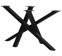CLP Patas de Mesa Finney I Patas de Mesa para mesas de Comedor de Bricolaje I Altura 72 cm, Color:Antiguo Negro, Tamaño:120x60x72 cm