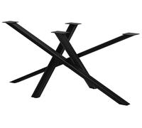 CLP Patas de Mesa Finney I Patas de Mesa para mesas de Comedor de Bricolaje I Altura 72 cm, Color:Antiguo Negro, Tamaño:160x80x72 cm