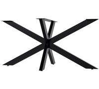 CLP Patas de Mesa Hardwick I Patas de Mesa para mesas de Bricolaje con una Altura de 71 cm, Color:Negro, Tamaño:150x78x71 cm