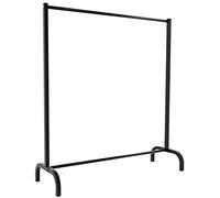 CLP Perchero De Pie Lara En Estilo Industrial I Burro para Ropa Decorativo I Soporte para Colgar & Organizar El Vestuario, Color:Negro, Tamaño:120x38x120 cm