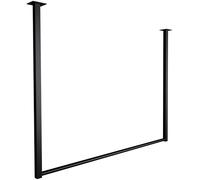 CLP Perchero Fenton I para techo, perchero metálico, para pasillo, armario y dormitorio, 100 x 80 cm