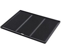 CLP Plancha de Hierro Fundido esmaltado I Plancha Reversible para Barbacoa de Gas, Barbacoa de carbón y Barbacoa eléctrica, Color:Antracita, Tamańo:45.5 x 35 cm