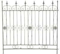 CLP Reja De Metal Mangold Decorativa I Soporte Para Plantas Enredaderas Estilo Rustico I Reja De Jardín Con 115cm De Altura I Color:, Color:antiguo-verde