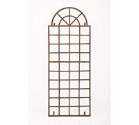 CLP Trading GmbH - Reja para plantas trepadoras Viva I, valla metálica de pared, antiguo marrón