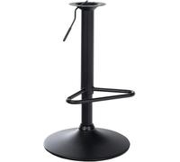 CLP Repuesto Estructura para Taburete, Estructura de Taburete con Distancia Entre Orificios de 10x10 cm, Estructura metálica Ajustable en Altura, Color:Negro