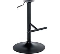 CLP Repuesto para Taburetes De Bar En Forma De T I Pieza De Recambio para Base De Sillas Giratorias & Altura Ajustable, Color:Negro