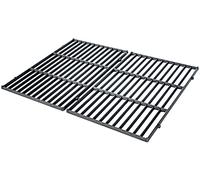 CLP Set De 2 Rejillas para Asador De Hierro Fundido I Parillas Universales para Cocinas De Gas, Eléctricos o De Carbón Color Negro Tamaño