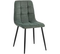 CLP Silla de Comedor Antibes I Silla de Cocina tapizada con Funda de Pana Acolchada I Carga máxima 150 kg, Color:Verde Claro
