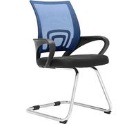 CLP Silla De Conferencia Eureka En Estilo Cantilever Eureka I Silla de Oficina Moderna con Reposabrazos & Sin Ruedas, Color:Azul