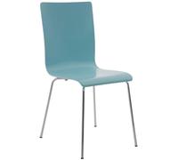 Silla de Conferencia Pepe de Madera con Base Metálica Altura de Asiento 45cm