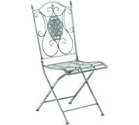 CLP Silla de exterior plegable en Metal Verde antiguo