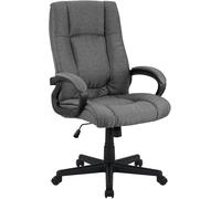 CLP Silla de Oficina ergonómica con Ruedas y regulación de Altura, Silla de dirección Regulable en Altura, Silla giratoria Sparta, Color:Gris Oscuro