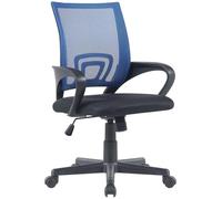 CLP Silla de Oficina Genius I Silla de Escritorio Regulable en Altura con Funda de Malla, Color:Azul